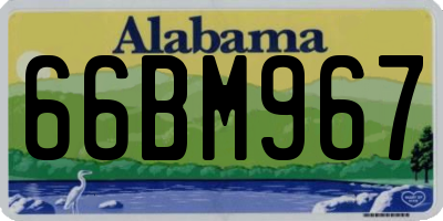 AL license plate 66BM967