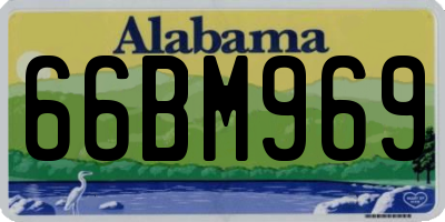 AL license plate 66BM969