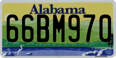 AL license plate 66BM970