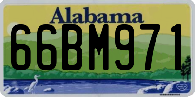 AL license plate 66BM971