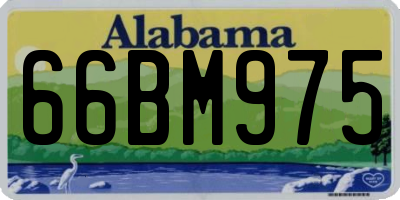 AL license plate 66BM975