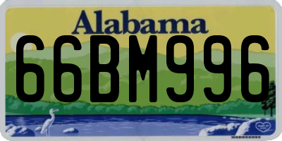 AL license plate 66BM996
