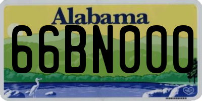 AL license plate 66BN000