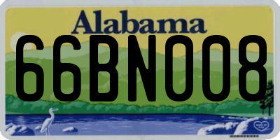 AL license plate 66BN008