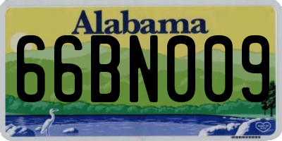 AL license plate 66BN009