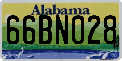 AL license plate 66BN028
