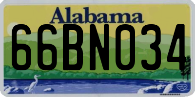 AL license plate 66BN034