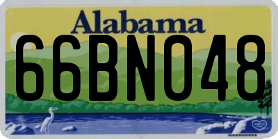 AL license plate 66BN048