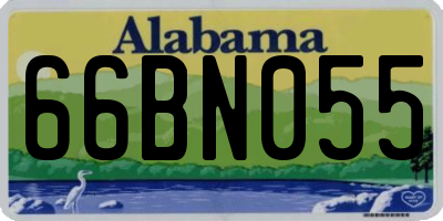 AL license plate 66BN055