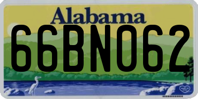 AL license plate 66BN062
