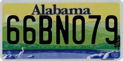 AL license plate 66BN079