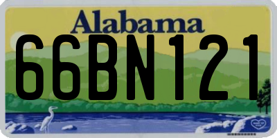 AL license plate 66BN121