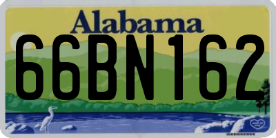 AL license plate 66BN162