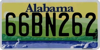 AL license plate 66BN262
