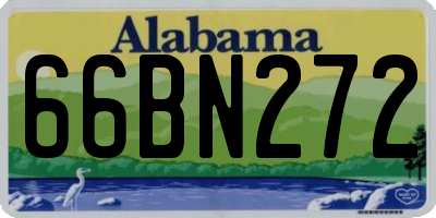 AL license plate 66BN272
