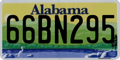 AL license plate 66BN295