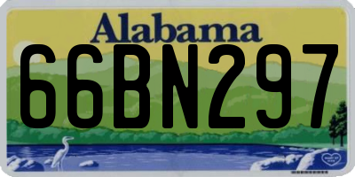 AL license plate 66BN297