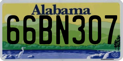 AL license plate 66BN307