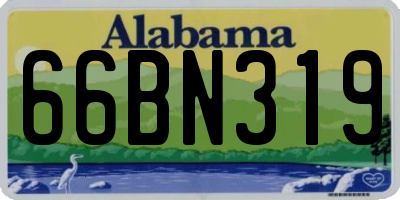 AL license plate 66BN319