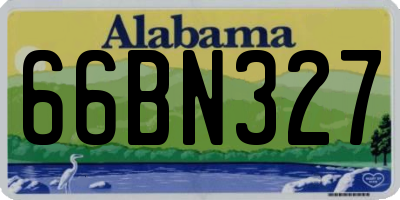 AL license plate 66BN327