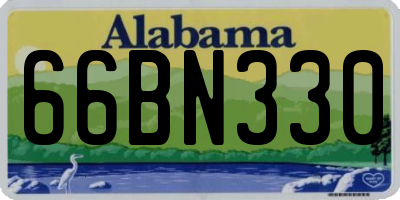 AL license plate 66BN330