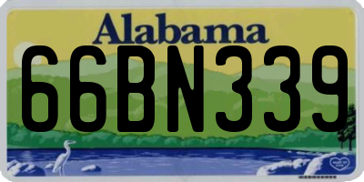 AL license plate 66BN339