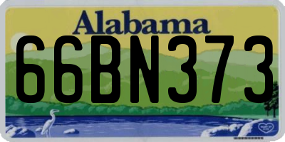 AL license plate 66BN373