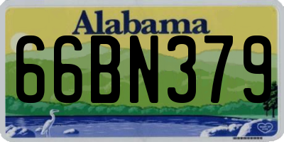 AL license plate 66BN379