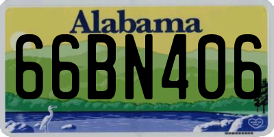 AL license plate 66BN406