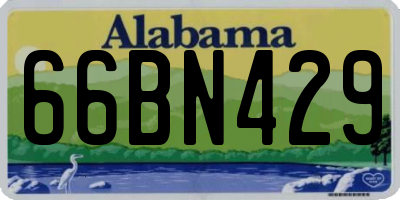 AL license plate 66BN429