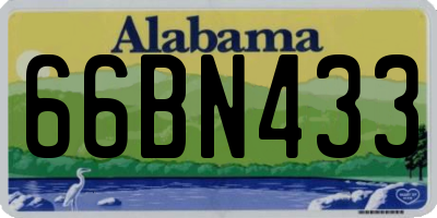 AL license plate 66BN433