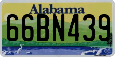 AL license plate 66BN439
