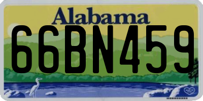 AL license plate 66BN459