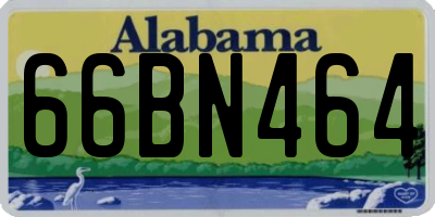 AL license plate 66BN464