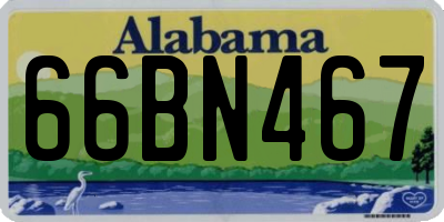 AL license plate 66BN467