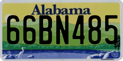 AL license plate 66BN485