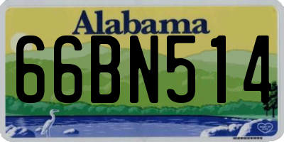 AL license plate 66BN514