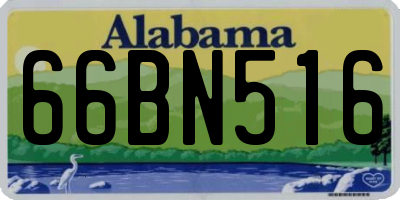 AL license plate 66BN516