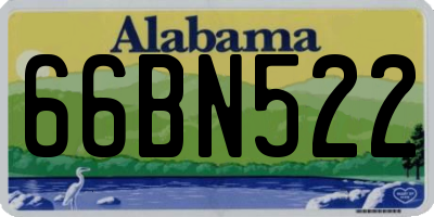 AL license plate 66BN522