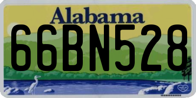 AL license plate 66BN528