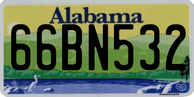 AL license plate 66BN532