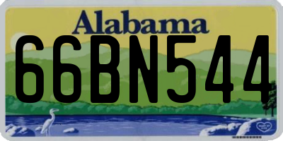 AL license plate 66BN544
