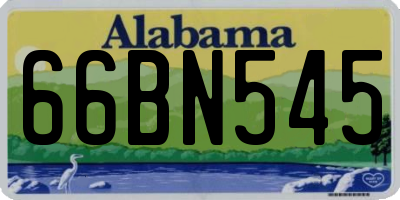 AL license plate 66BN545