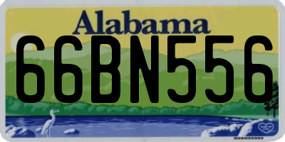 AL license plate 66BN556