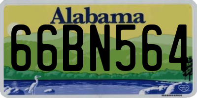AL license plate 66BN564