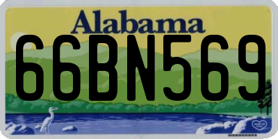 AL license plate 66BN569