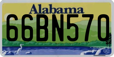 AL license plate 66BN570