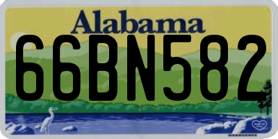 AL license plate 66BN582