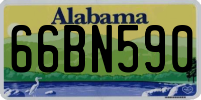 AL license plate 66BN590