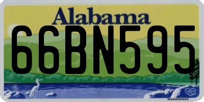 AL license plate 66BN595